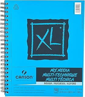 Canson XL Mixed Media Pad, Rough Texture, 9×12 inches
