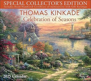 2025 Thomas Kinkade Deluxe Wall Calendar: Celebration of Seasons