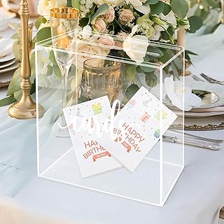 Clear Wedding Card Box 24x24x13cm Acrylic