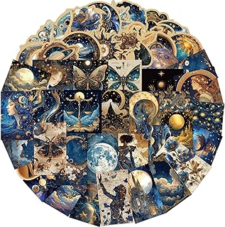 50pcs Vintage Astronomy Stickers