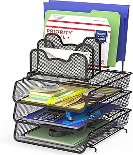 SimpleHouseware 3-Pack Stackable Document Tray