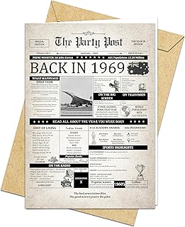 55th Birthday Jumbo Card Born In 1969