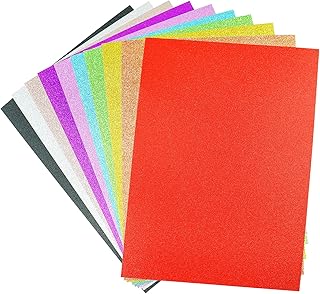 A4 Glitter Card, 10 Assorted Colors, 250G