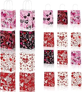 Valentines Day Gift Bags - 12 Pcs