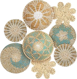 Xuhal Set of 8 Hanging Woven Wall Baskets