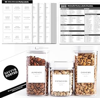 180 Minimalist Pantry Labels