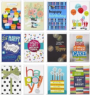 Hallmark Assorted Birthday Cards (12 Cards)