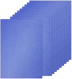 uxcell Dark Blue Glitter Cardstock Paper, A4 250g