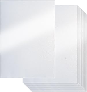 White Shimmer Cardstock Paper, 25 Sheets