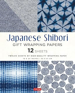 Japanese Shibori Gift Wrapping Papers 12 Sheets