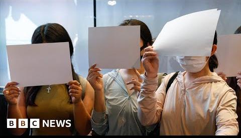 China Protests Sparked by White Paper Symbol of Resistance